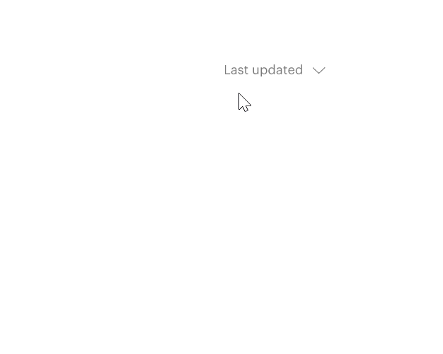 Dropdown interaction